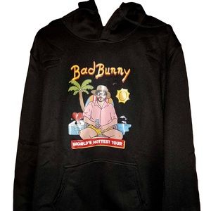 Bad Bunny World's Hottest Tour Sweatshirt  Hoodie Conejo Malo Un Verano Sin Ti